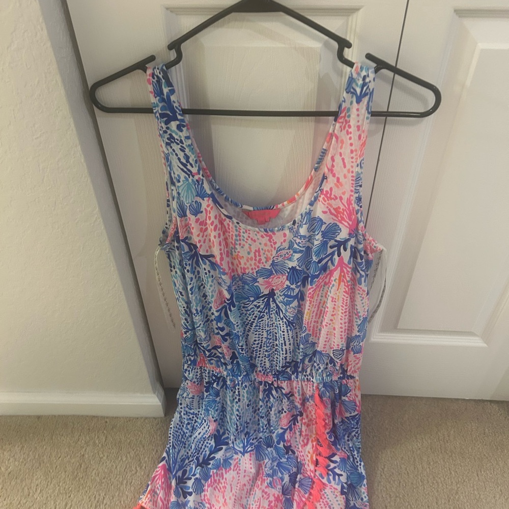 Lilly Pulitzer Pink and Blue Floral Dress